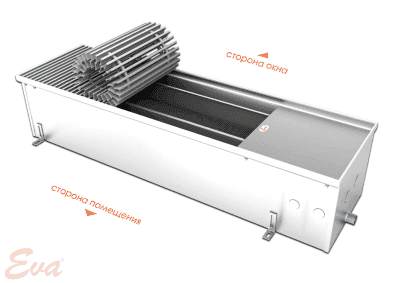 Конвектор отопления водяной встраиваемый в пол КС 200 303