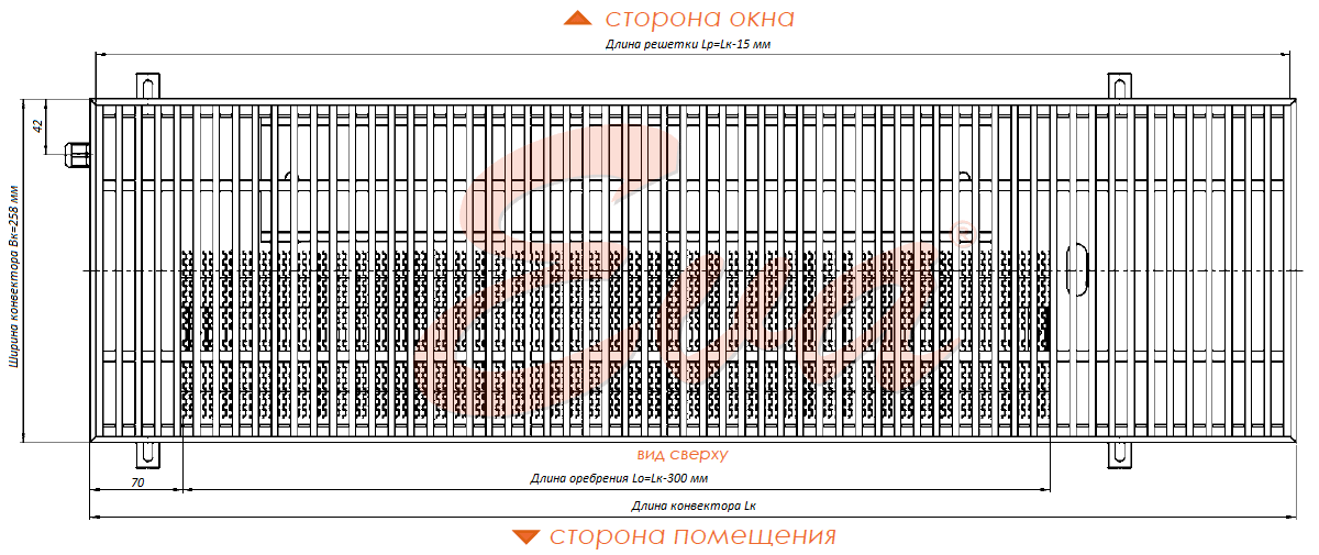Конвекторы с вентилятором 125 258