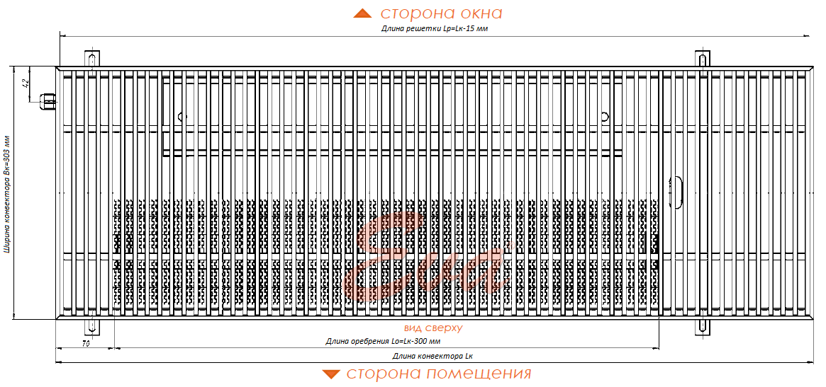 Конвекторы с вентилятором КВ 125 303