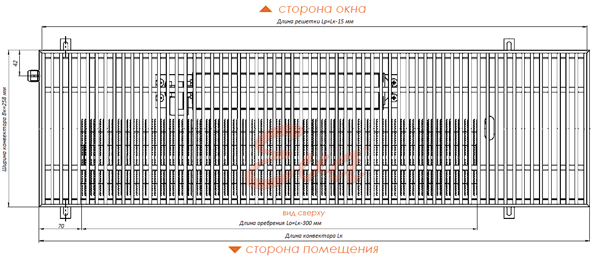 Конвекторы Россия КВ 90 258